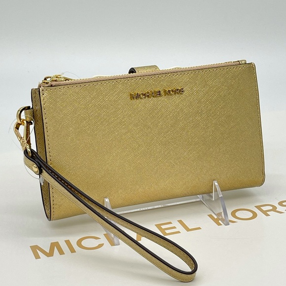 Michael Kors Large Double Zip Wallet Wristlet - Picture 1 of 6